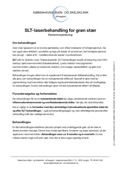 Laser for grøn stær PDF