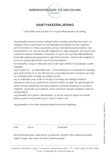 Samtykke-erklæring PDF